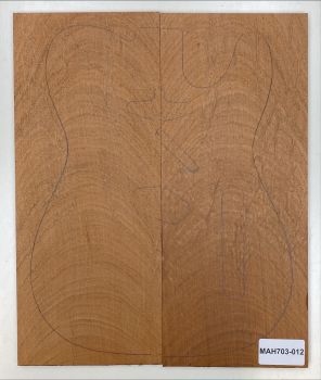 Top Billet Mahagony Swietenia, gently flamed 8mm - Unique piece #012